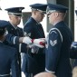 Honor guard unfolding flag